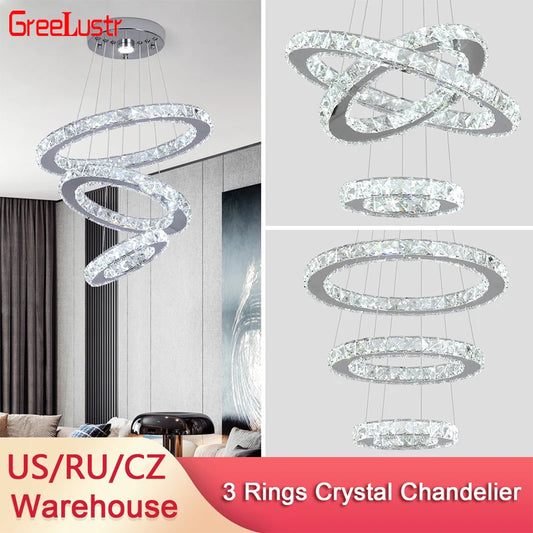 Luxury Rings Chandeliers For Dining Room