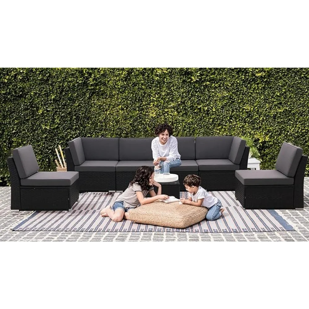 Outdoor Patio Furniture Set With Padded Cushions