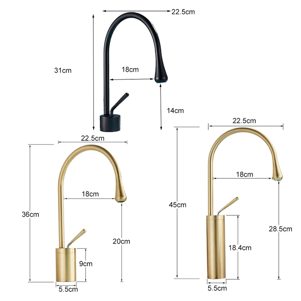 Brass Art Basin Faucet Bathroom Washbasin