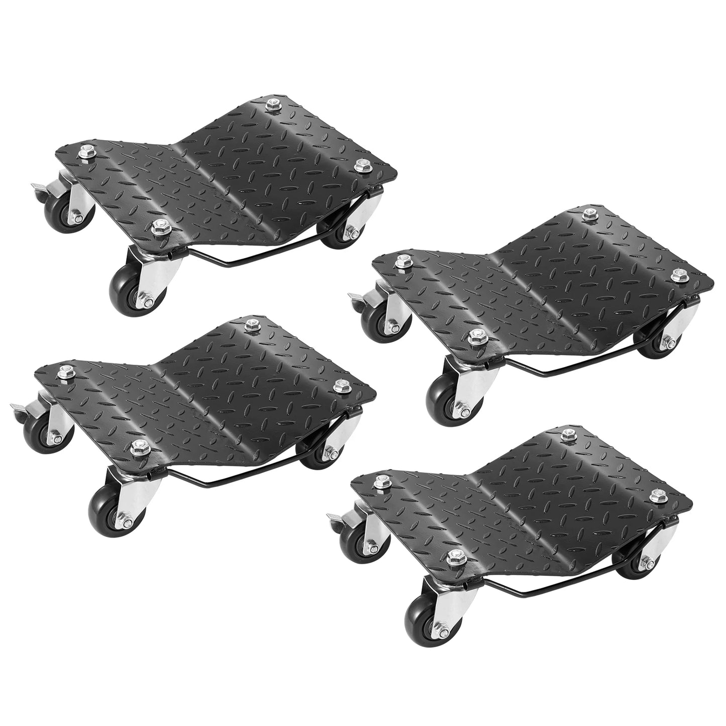 VEVOR Car Tire Wheel Trolley Dollies 2/4PCS 1500 Lbs Weight Capacity Vehicle Skates Moving Tire with 4 Casters Auto Repair Mover