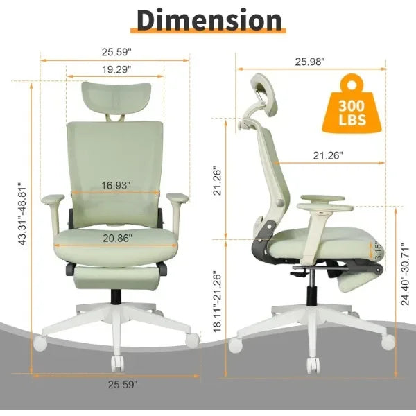 Mesh Back Foldable Ergonomic Office Chair