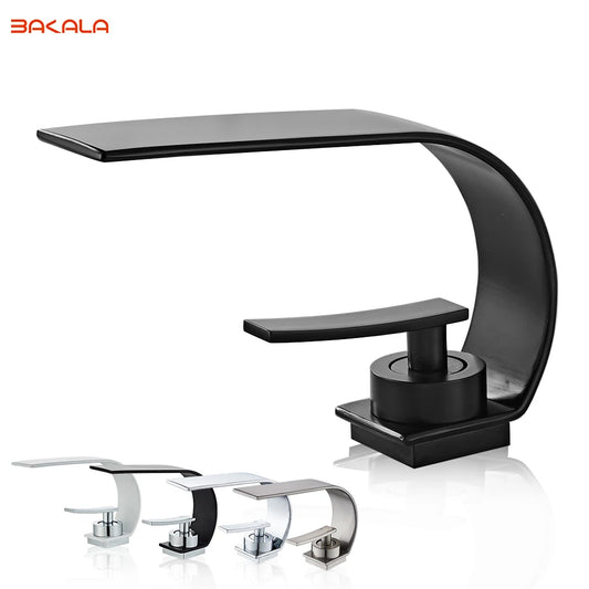 Curve Single Handle Waterfall Faucet