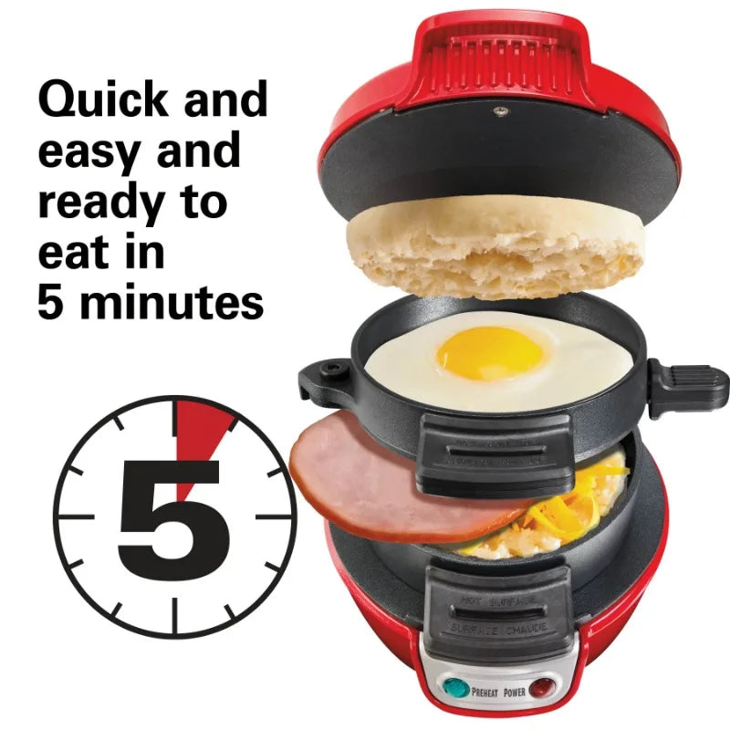 Breakfast Sandwich Maker With Egg Cooker Ring