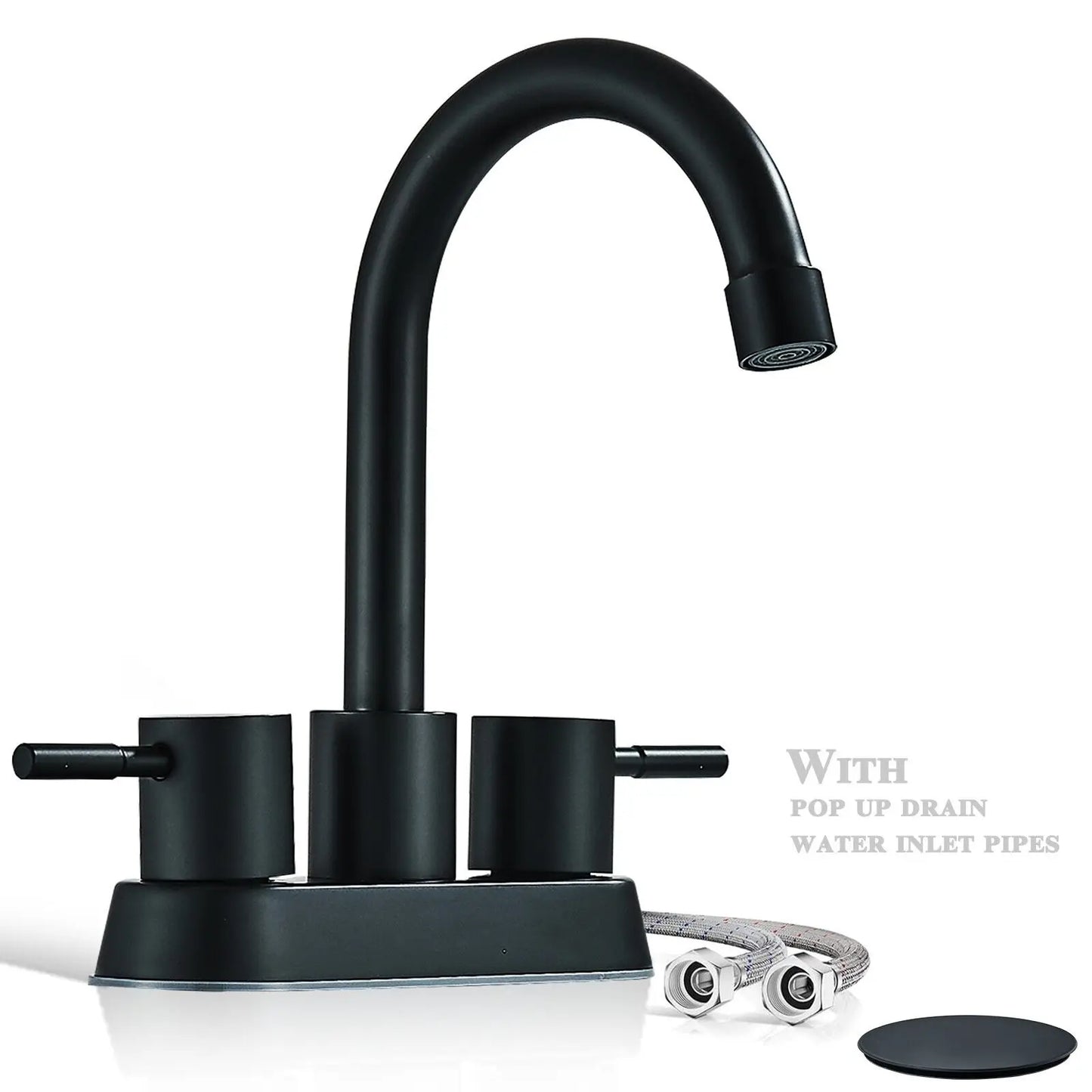 Bathroom Faucet With Pop-up Sink Drain