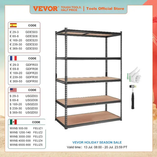 Heavy Duty Metal Standing Storage Shelving