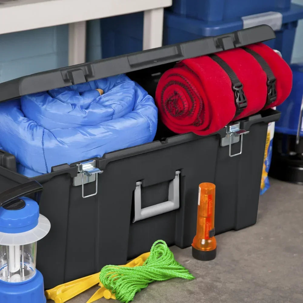 Black Waterproof Footlocker Toolbox