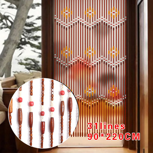 Wood Beads String Door Curtain