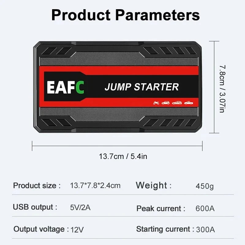 Mini Car Jump Starter Power Bank 600A