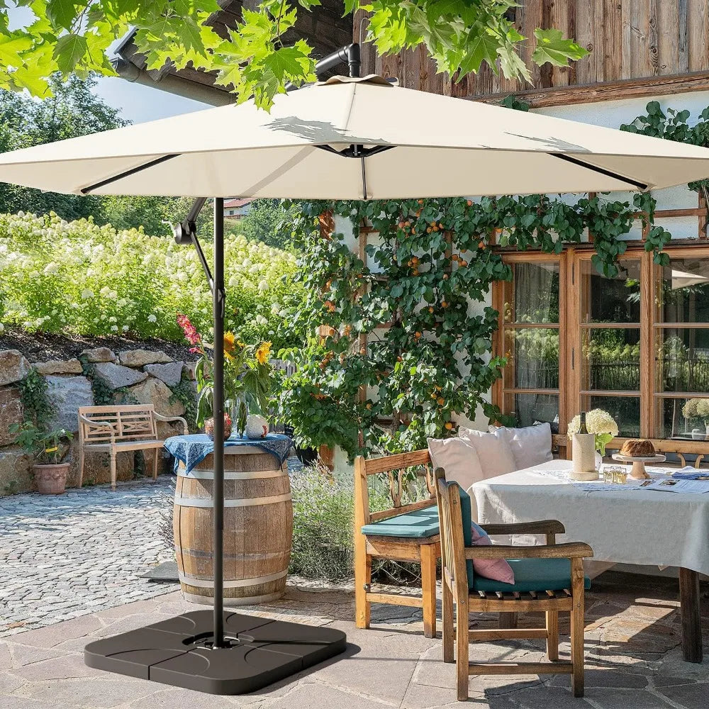 Outdoor Parasol Offset Hanging 10FT Umbrella