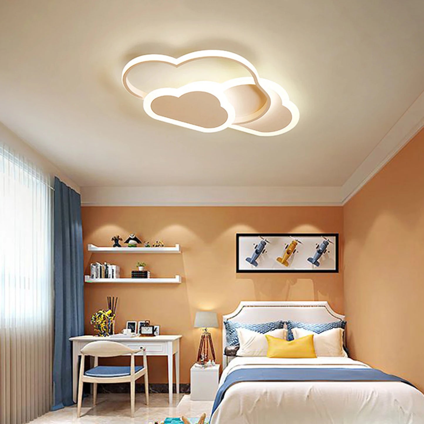 Cloud LED Ceiling Lamp 22"