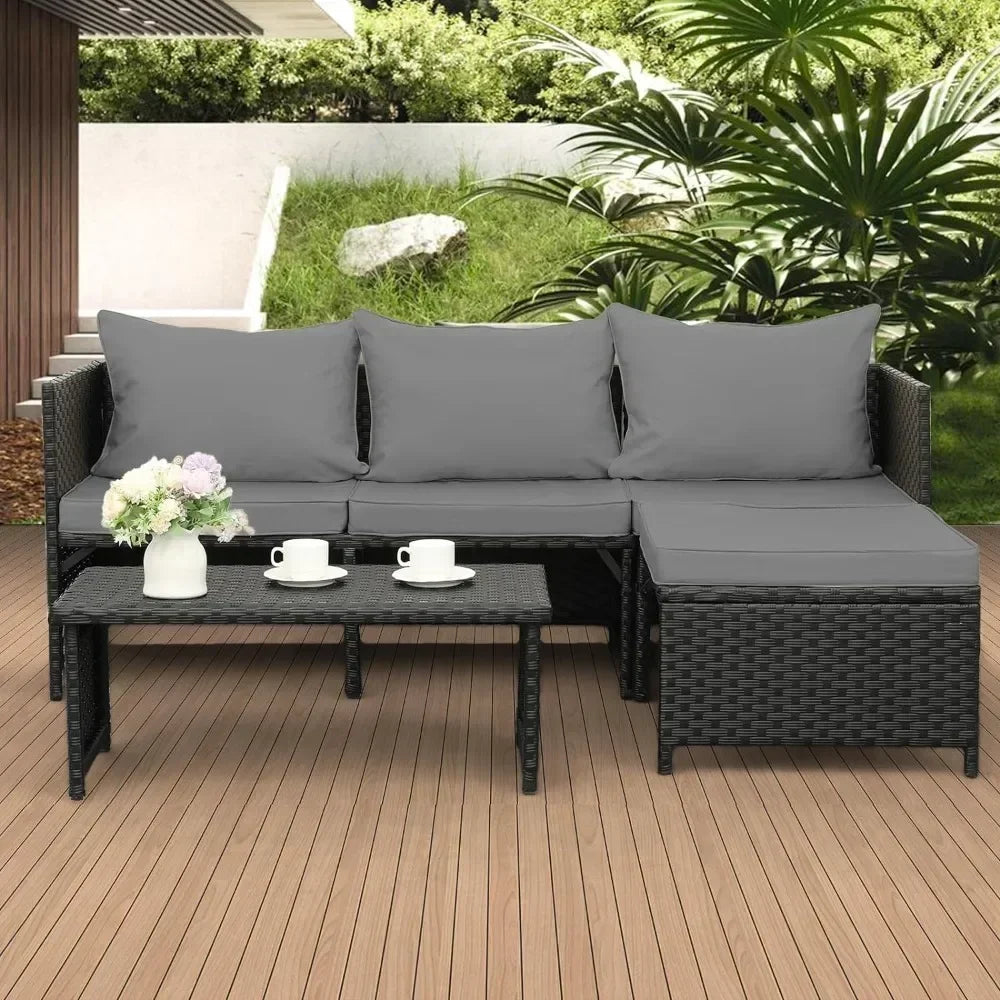 3-Piece Outdoor Furniture Patio Set