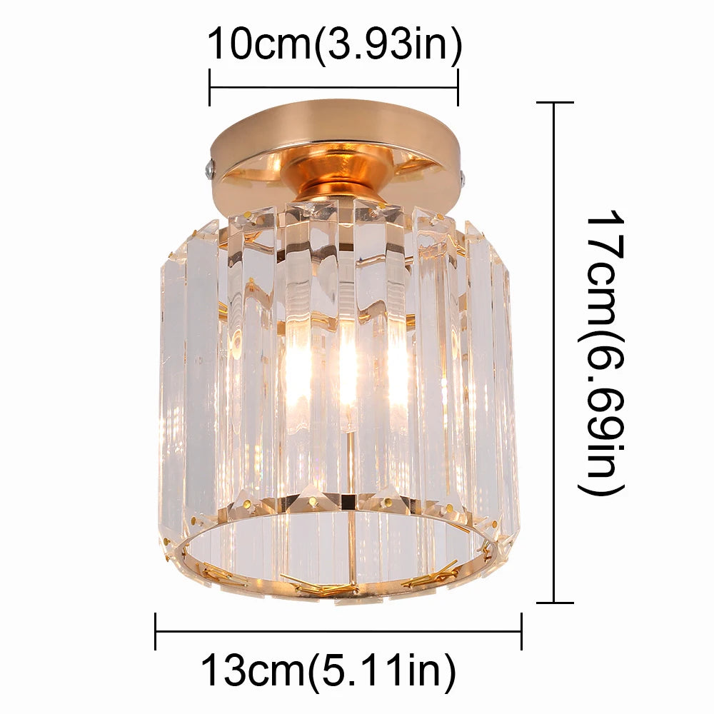 Crystal Pendant Light Led Ceiling Lamp