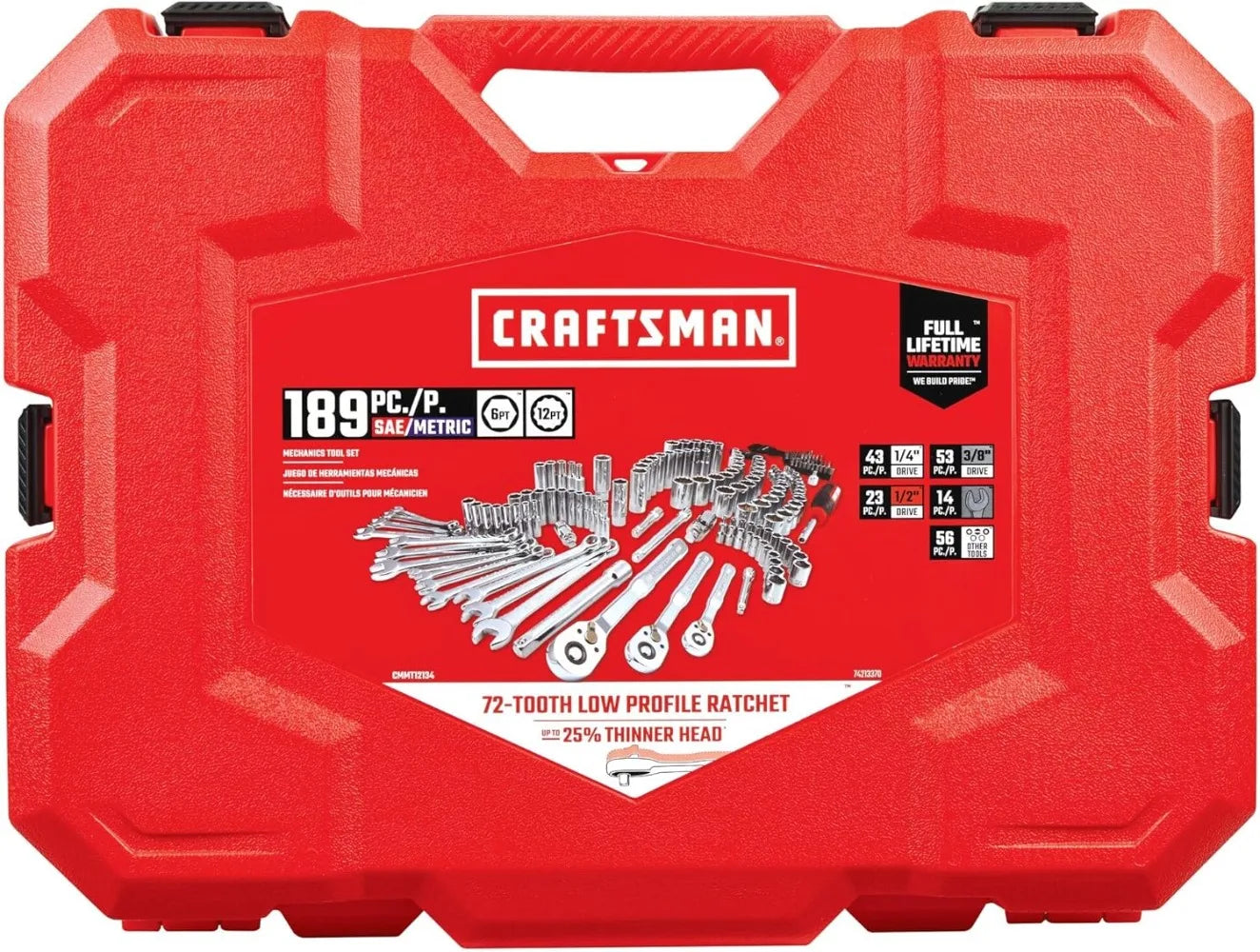 CRAFTSMAN Mechanics Tool Set, 189 Piece