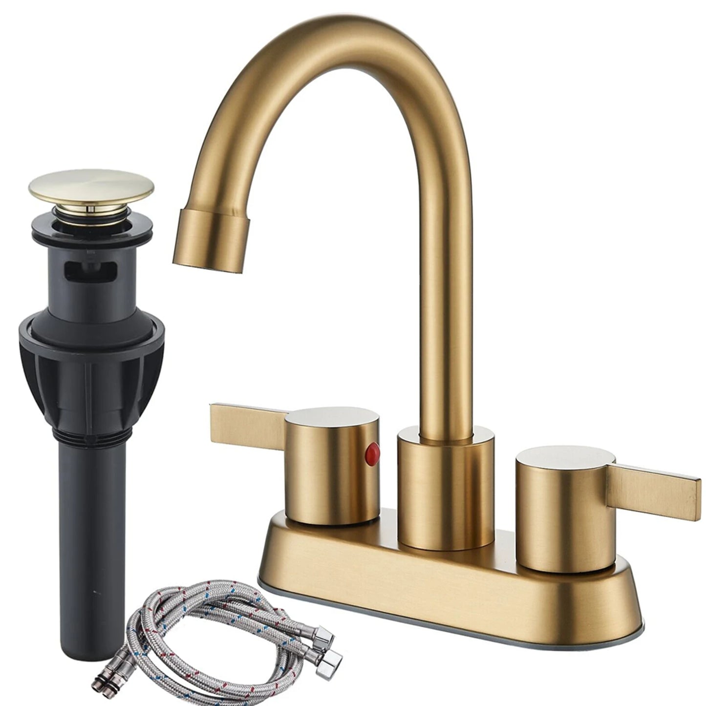 Bathroom Faucet With Pop-up Sink Drain