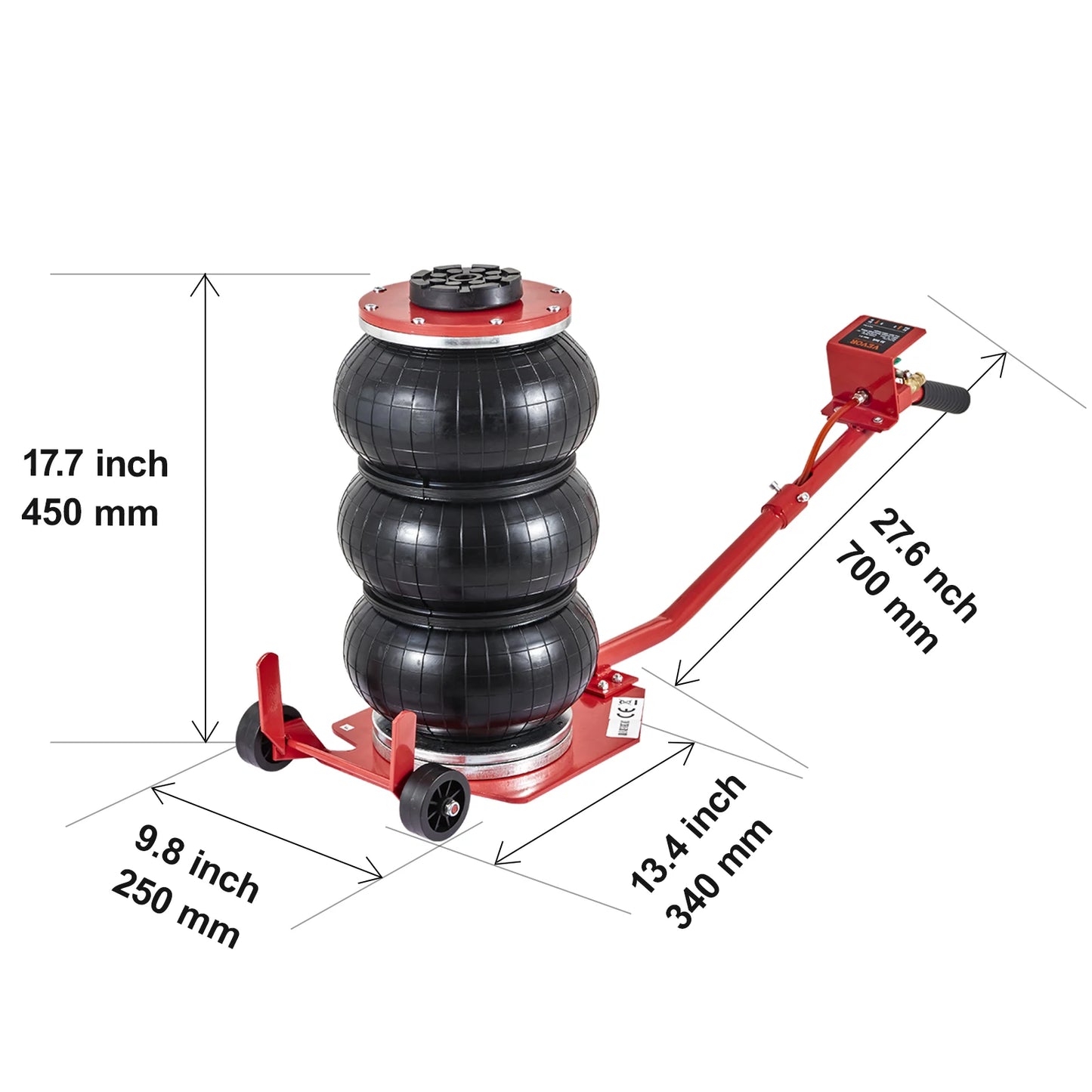 Pneumatic Jack 3 Ton/5 Ton Triple Air Bag