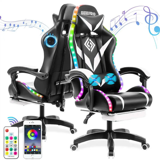 Ergonomic Gaming Chair With Bluetooth Speaker