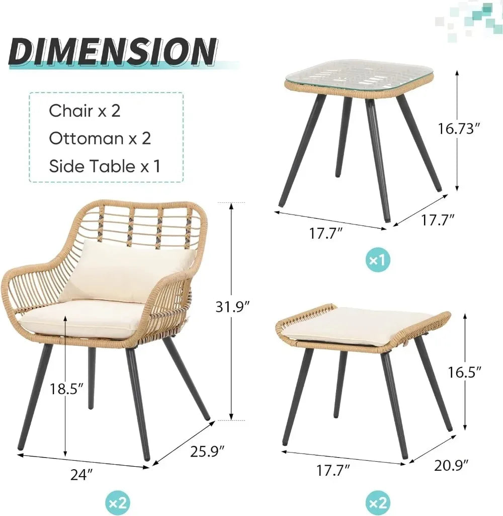 5-Piece Patio Furniture