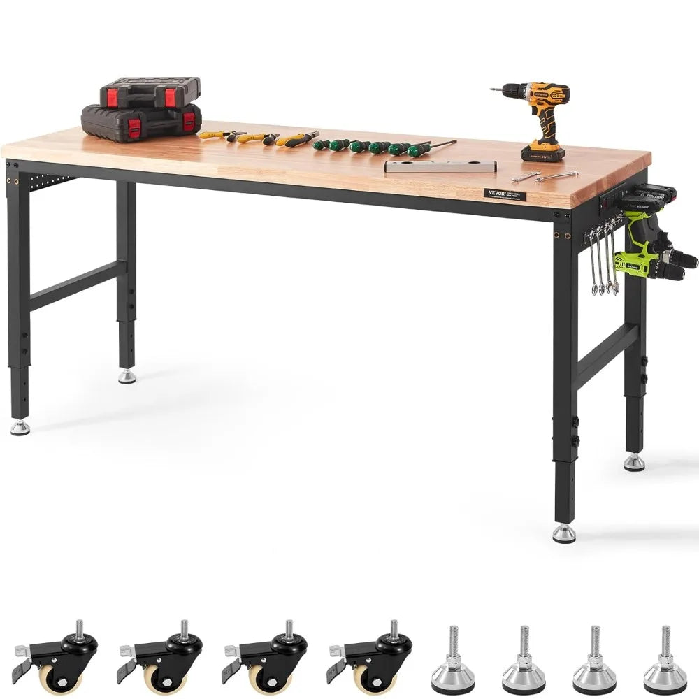 72" Adjustable Workbench, 3000 LBS Load Capacity