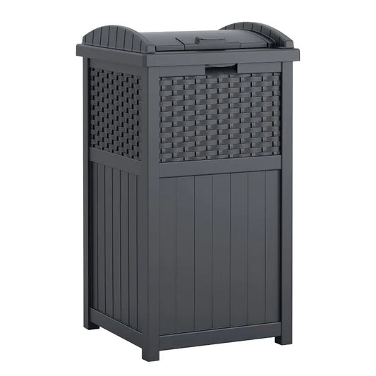 33 Gallon Outdoor Hideaway Patio Trash Can