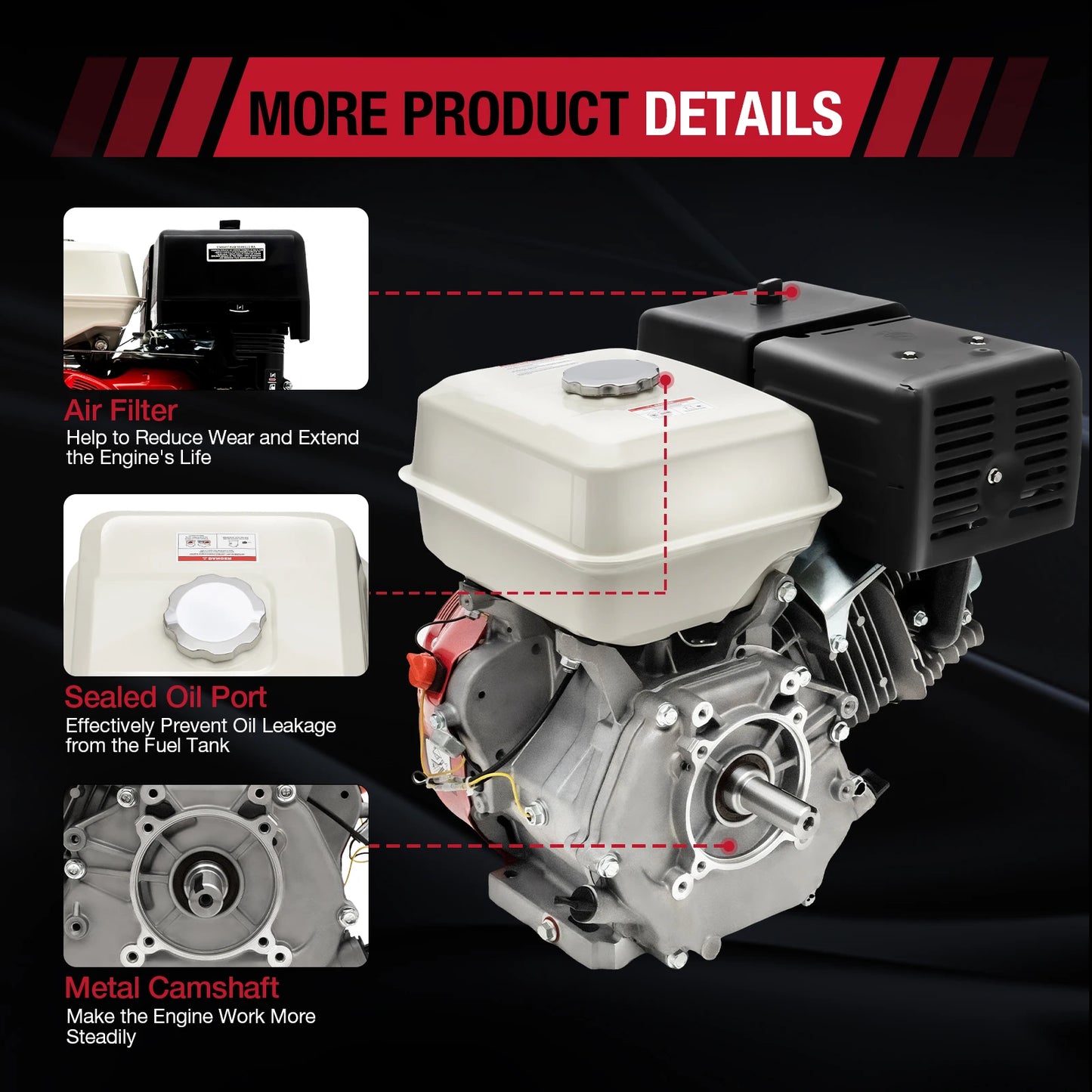 420CC 4 Stroke Gas Engine Motor